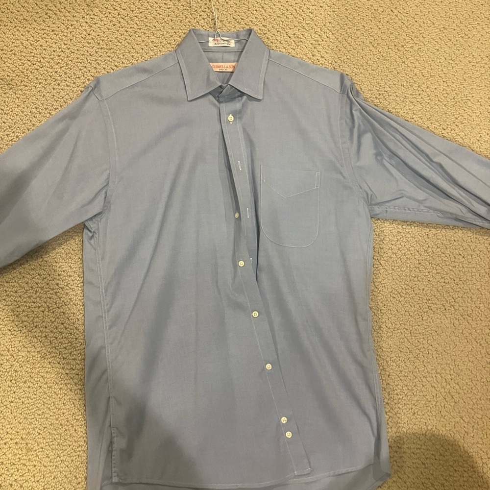 Classic Light Blue Men's Dress Shirt